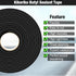 Butyl Rubber Tape Headlight Glue Sealant Rope, 14.8Ft Diameter 8mm for Automotive Window Door Sealing
