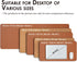 Desks(Brown,36"x 17") Cork Desk Mat - Dual-Sided Desk Pad for Office and Home - Desk Organization and Accessories