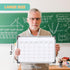 Small Monthly Calendar Dry Erase Whiteboard, 16" x 12" - Magnetic Hanging Double-Sided Board for Home, Office, Planning