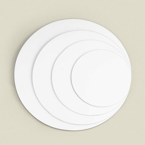White Round Greaseproof Cake Boards, Cake Circle Base, 6/8/10/12 inch, 5 of Each Size