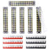 12pcs 600V 15A 12 Position Double Row Screw Terminal Strip and 400V 10A Red/Black Pre Insulated Terminal Barrier