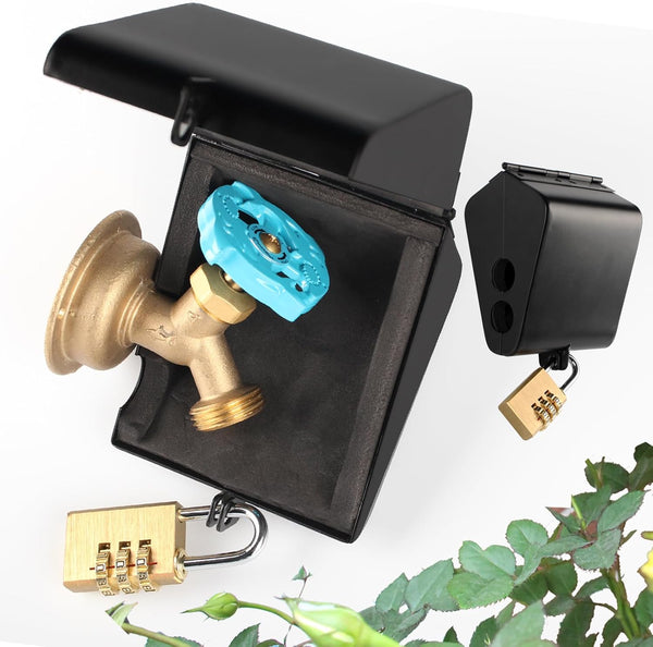 Dakekou Outdoor Faucet Iock System - Insulated Faucet Iock and Garden Hose Bib
