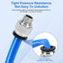 12 Pcs Push to Connect Fittings - 1/2 Inch Tube OD x 1/4 Inch NPT Thread Pneumatic Male Straight and Elbow Air Line