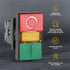 Double Head Push Button with Signal Lamp – On/Off Start/Stop Switch for Home and Industrial Equipment (1 Unit)