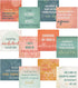 Positive Daily Affirmations Sticky Pad, 3.75" x 3.75", 365 Unique Designs for Self Care Notes Made in The USA