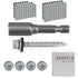 Metal Roofing Screws #10 x 1-1/2 inch Galvanized Hex Head, 260-PCS Self Tapping Screws with Test Hex Socket