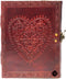 MONTEXOO Leather Journal Notebook, Celtic Heart, 6 x 8 inches, Lined Paper, 200 Pages, Handmade Vintage Gift Brown