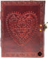 MONTEXOO Leather Journal Notebook, Celtic Heart, 6 x 8 inches, Lined Paper, 200 Pages, Handmade Vintage Gift Brown