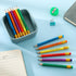Spakon 48 Pack Operation Christmas Mini Pencils - Bulk Inspirational Golf Pencils with Eraser for School and Party