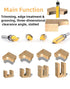 XWHLXY 4 Set 1/4'' 1/2", 3/8", 3/4", 1", 1.5" Pcs Pattern Flush Trim Router Bit Shank, Top Bearing Flush Cut Trim