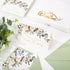 50 Pack Whaline Floral Wedding Thank You Cards Flower with Eucalyptus Leaves Mr & Mrs Thank You Greeting Note Cards