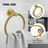 AGKXHDEC 5-Piece Set, Set Set 2 Towel Racks for Bathroom, Stainless Steel Bathroom Accessories Bathroom Towel Holder