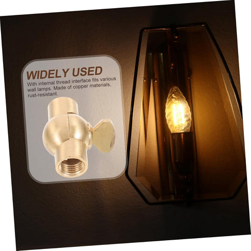 180 Holibanna Pendant Lamp Cord Lamp Adapters for Wall Sconces Extender Socket Degree Swivel Joint