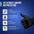 Disposable Nitrile Gloves, Latex and Powder Free, Food Safe Cooking Gloves - Black