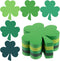MixTeach 360 Pcs St. Patrick's Day Shamrocks Cutouts, 4 Inch Paper Clover Cut-Outs for Irish Party Kids School Craft