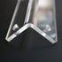 4 x Angled L Brackets, Clear Right Angle Bracket, Polished Clear Transparent Acrylic + 20x M5 Bolts, Corner