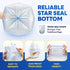 7-10 6 24" 23" 1000/Case PLASTIC PRINCE Gallon Trash Can Liners Mic High-Density Clear Garbage Bags Clear x Office
