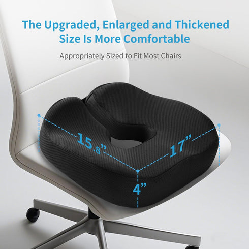 LSMColda Tailbone Extra-Dense Seat Cushions for Office Chairs, Orthopedic Seat Cushion for Desk Chair, Car, Wheelchair