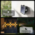 Gtliba IP65, (4LED-Multi-Colored, 2PACK) Solar Outdoor Wall Lights - Up & Down Lighting, Waterproof Fence Light