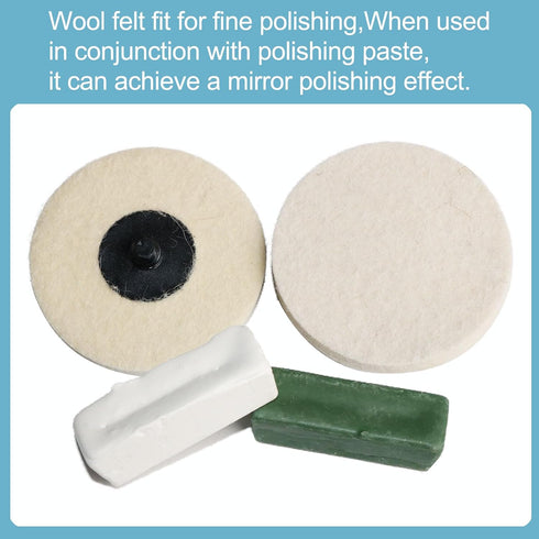 FPPO 30 3 Inch Conditioning,1/4" PCS Quick Change Sanding Disc Surface Shank Nylon Non-Woven Felt Sanding Pads