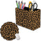 RVHOEZZM Pen Holder and Lace Mouse Mat Set, 2 Compartment Leather Pen Storage