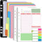 Rancco A5 Planner Inserts, 90 Pages Colorful Daily Refills with Divider, PVC Pouch, Ruler, Index Tab