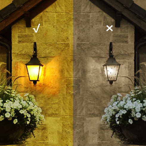 TORCHSTAR Yellow Dusk to Dawn Light Bulbs, Outdoor Sensor A19 LED, 9W (60W Equivalent), 600lm, 2700K Soft White