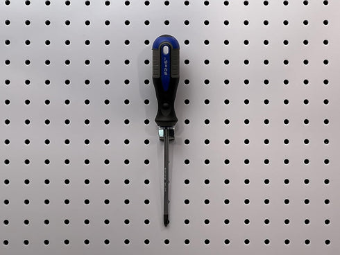 Triton Products Spring Clip Pegboard Hook, 7/8", Pack of 10, Chromate Dipped Steel for 1/8" and 1/4" Pegboards