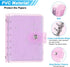 PATIKIL A7 Clear Binder Cover, Soft PVC Loose Leaf Binder Protector, Snap Button Closure