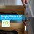 20 Closet, 2-Pack 25434 GE Wireless LED Tap-Lights, Battery Operated, Lumens, Touch-Activated Puck Lights, Stick-On