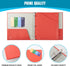 Blue Lake ECOLIFE 1 Inch 3 Ring Binder with Dividers and Pockets, Plastic-Free Binder Organizer for Students and Office