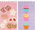 BLUE PANDA 24 Pack Spiral Notepads, 3x5 inches Baking Party Favors for Kids, Mini Notebooks with Donut Designs