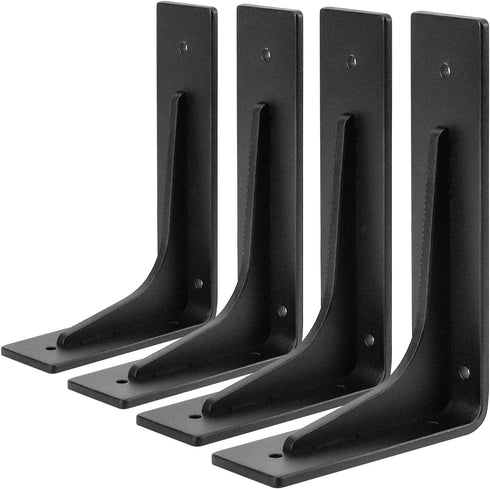 Picesa 6"x 4"Shelf Brackets,L Shelf Bracketsn, Vertical Angle, Premium Alloy Metal Heavy Duty