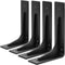Picesa 6"x 4"Shelf Brackets,L Shelf Bracketsn, Vertical Angle, Premium Alloy Metal Heavy Duty