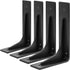 Picesa 6"x 4"Shelf Brackets,L Shelf Bracketsn, Vertical Angle, Premium Alloy Metal Heavy Duty