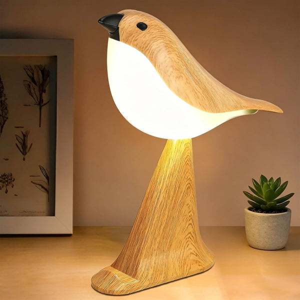 Deogos Cute Bird Table Lamp, Touch Control Bedside Lamp, Brid Night Light,