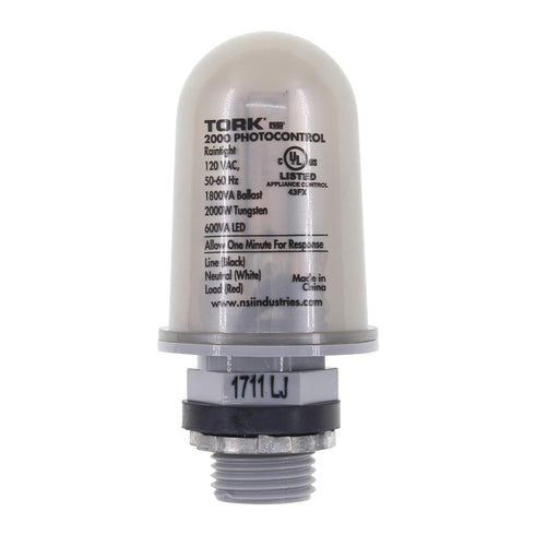 NSI Tork 2000 Photo-Control Cell, 1/2" Stem Conduit Mount, 120V, 2000W