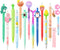 Cute Kawaii Mechanical Pencils Set - 12PCS with Lead Refills & Erasers, 0.5mm & 0.7mm for Kids Girls