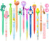 Cute Kawaii Mechanical Pencils Set - 12PCS with Lead Refills & Erasers, 0.5mm & 0.7mm for Kids Girls