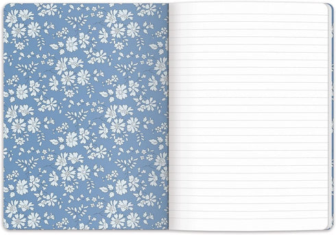 Galison Liberty London Floral Writers Notebook Set – Two 6” x 8.25” Soft Covered Journals, 80 Lined Pages Each