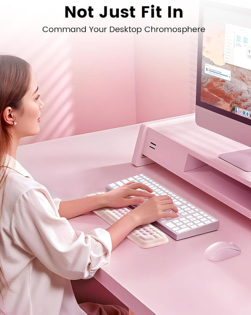 Meatanty Keyboard Wrist Rest, Ergonomic Keypad Support, Soft Memory Foam Hand Rest Pad for Typing Comfort, Computer