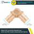 SharkBite 1/2 Inch 90 Degree Expansion Elbow for PEX-A Pipe, Brass Plumbing Fittings for PEX-A Tubing, UAB248LFA by SharkBite