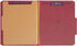 Smead Pressboard Classification File Folder - 1 Divider, 2" Expansion, Letter Size, Bright Red, 10 per Box (13731)