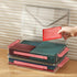 Marte Vanci Portable Project Case with Lid, Clear Plastic Storage Bin with Handle for A4 Letter Paper, Photo Crafts