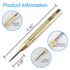 2Pcs Automatic Center Punch, 5'' Premium Spring Loaded Center Punch, Adjustable Spring Loaded Center Hole Punch, Heavy Duty Steel Automatic Center Marker Punch Tool for Metal, Wood, Glass by RNSXYAT