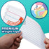 Olivo 4x6 4" 6", 100 Count, 220 Index Cards Lined Ruled Flash Note Cards x White, GSM Heavy Weight