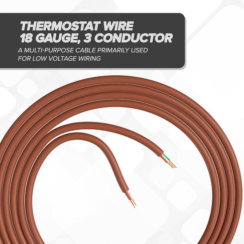 18/3 10 18 3 10 (3 THE CIMPLE CO Thermostat Wire FT - Insulated Solid Copper Wiring for HVAC, Furnaces, Video