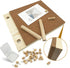 Desktop Cork Board, 10'' x 8'' Bulletin Board with 12 PCS Push Pins, Decorative Message Board for Home School Office