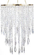 Modern Mini Chandelier Shade,H12.9 X W8.66 Chandeliers Light Fixture Sparkling Decorations for
