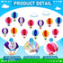 TaoBary 84 Pcs 3D Hot Air Balloon Honeycomb Bulletin Board Set with Caterpillars, Apple, Popcorn Cutouts for School